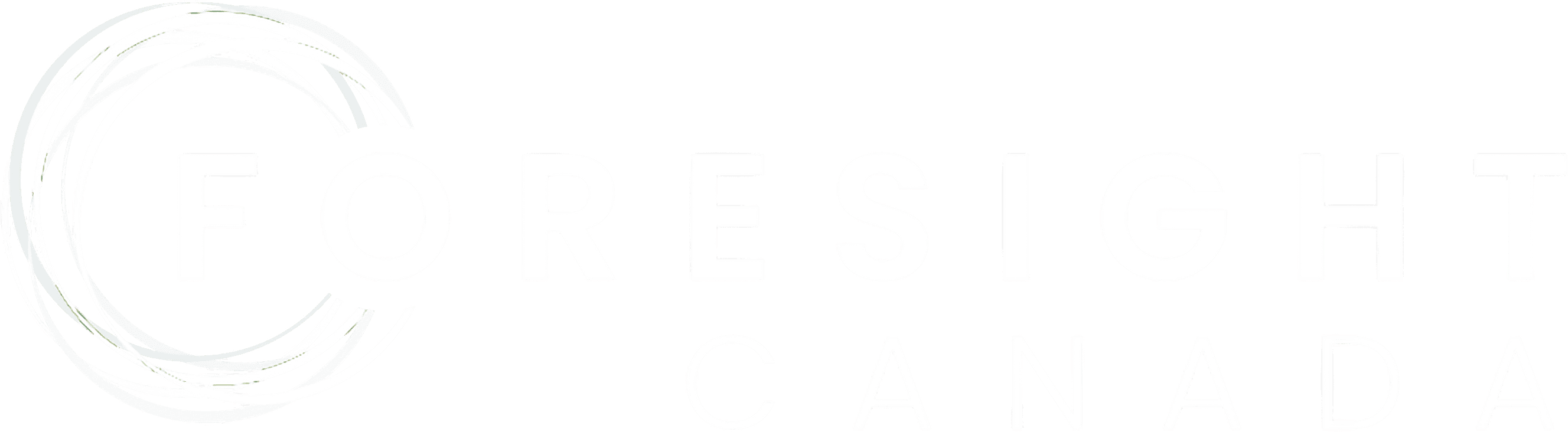 Foresight Canada Logo in White Without Background